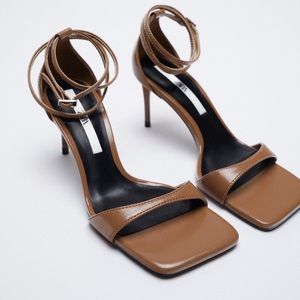 ZARA Square toe heels